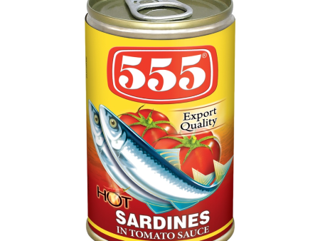 555 Sardines In Tomato Sauce Hot - 425gm Online now