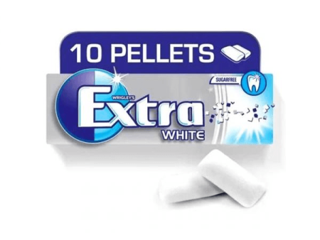 Wrigley s Extra White Peppermint Gum - 10pcs Online now