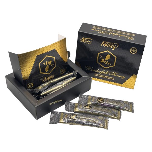 Wonderful Honey Male Enhancement - Black Box (12 Sachets - 15 G) For Sale