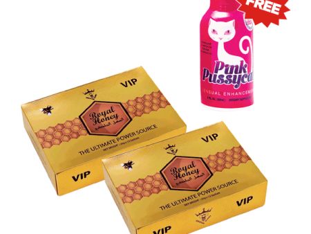 2 Packs of Royal Honey For Men With One Shot For Free Cheap