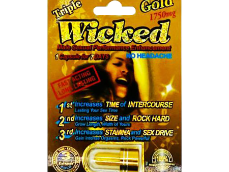 Triple Wicked Gold Pill (1 Capsule Each) Online Hot Sale