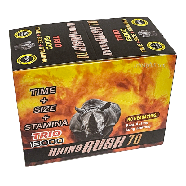 Rhino Rush 70 Trio 13000 Pill (3 Capsules) For Sale