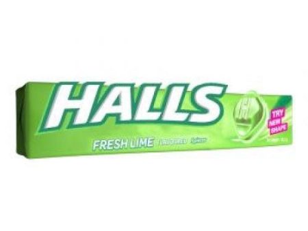 Halls Fresh Lime Flavored 25.2gx9pcs Online now