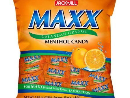 Maxx Dalandan Orange Menthol Candy 200g Discount