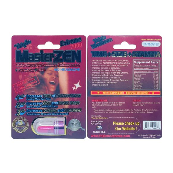 MasterZen Extreme 7000 Pill (1 Capsule) Online