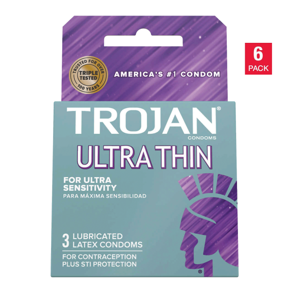 Trojan Ultra Thin Lubricated Latex Condoms (18 ct.) Online