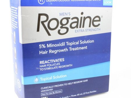 3 Month Supply Rogaine Extra Strength Topical Solution 5% Hair Loss Hot on Sale