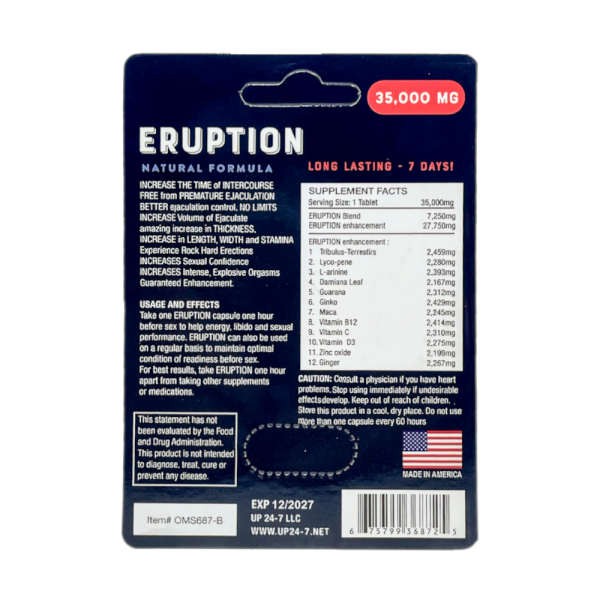 Eruption Pill (1 Capsule) For Sale