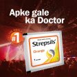 Strepsils Medicated Throat Lozenges - Orange Candy - 5 Pcs Online Sale