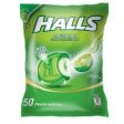 Halls Fresh Lime Flavored Center-Filled Candy (50x2.8g) For Discount