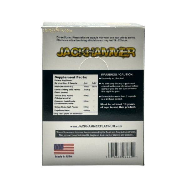 JACKHAMMER Platinum Pills (24 ct.) Supply