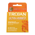 Trojan Ultra Ribbed Lubricated Latex Condoms (18 ct.) Sale