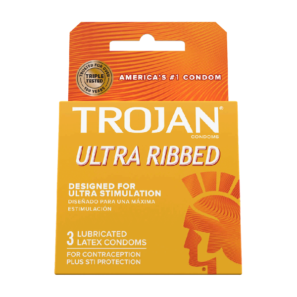 Trojan Ultra Ribbed Lubricated Latex Condoms (18 ct.) Sale