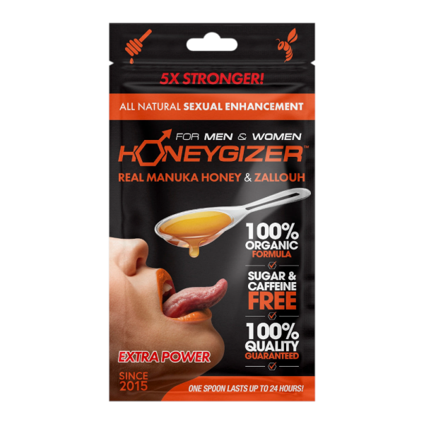 HONEYGIZER Male Sexual Enhancement- Real Manuka Honey & Zallouh (1 Spoon) Online now