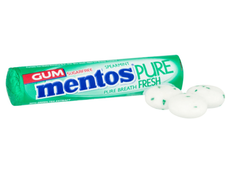 Mentos Chewing Gum Pure Fresh Spearmint - 9Pcs Online