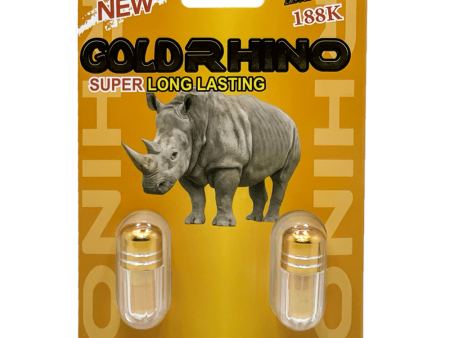 Gold Rhino 188K Double Pill (2 Capsules Each) For Discount