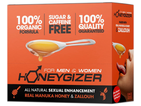 HONEYGIZER Male Sexual Enhancement- Real Manuka Honey & Zallouh (24 Spoons) For Cheap