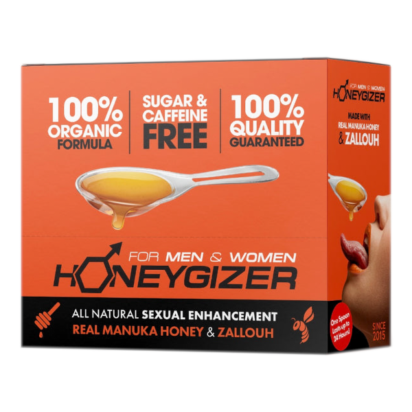 HONEYGIZER Male Sexual Enhancement- Real Manuka Honey & Zallouh (24 Spoons) For Cheap