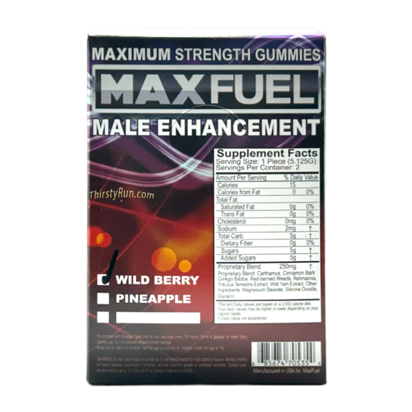 Maxfuel Male Enhancement Gummies - Wild Berry (24 Packs. of 2 Gummy Per Pack) For Cheap