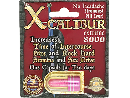 Xcalibur Extreme 8000 Pill (1 Capsule Each) For Cheap