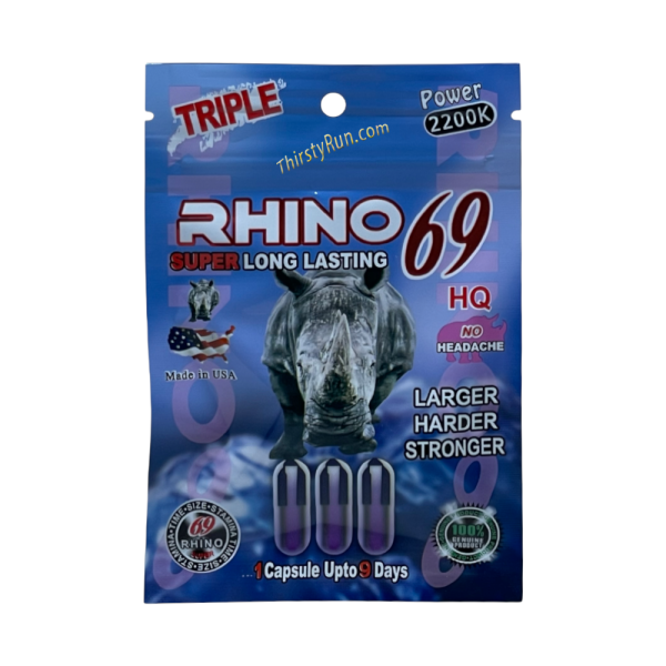 Rhino Power 2200K Triple Pill (24 ct. of 3 Capsules Each) Fashion