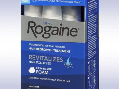 3 Month Supply Rogaine Foam 5% Minoxidil for Men Hair Loss For Discount