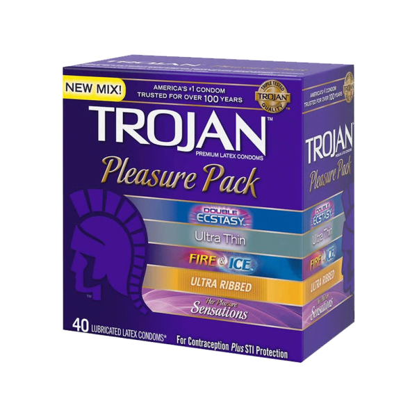 Trojan Pleasure Pack Premium Latex Condoms (40 ct) Supply