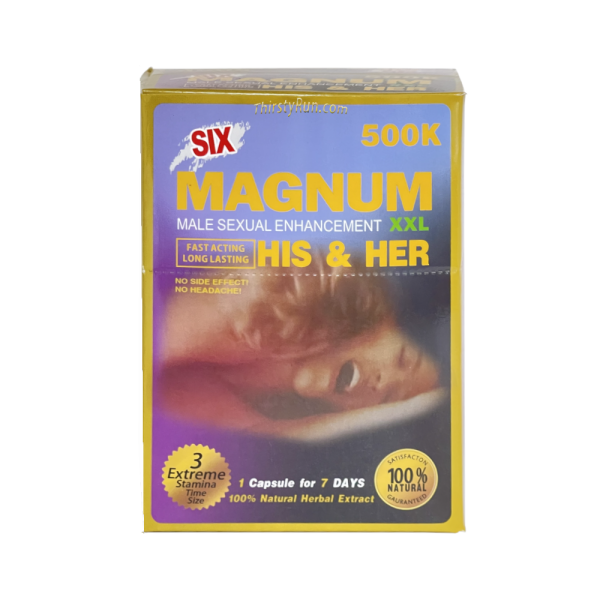 Magnum 500K Double Pills For Him & Her (24 ct. of 6 Capsules Each) Supply