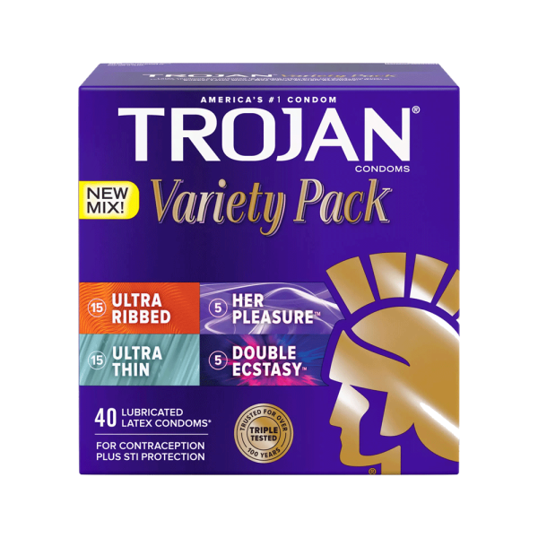 Trojan Pleasure Pack Premium Latex Condoms (40 ct) Supply