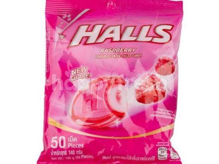 Halls Raspberry Candy 50pcs 140g Online now