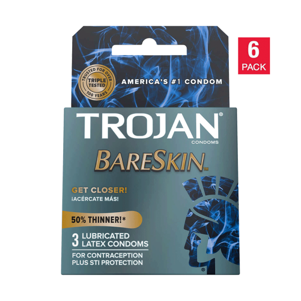 Trojan Bareskin Lubricated Latex Condoms (18 ct.) Online