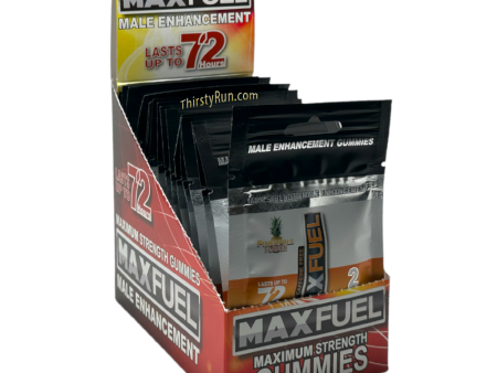 Maxfuel Male Enhancement Gummies - Pineapple (24 Packs. of 2 Gummy Per Pack) Hot on Sale