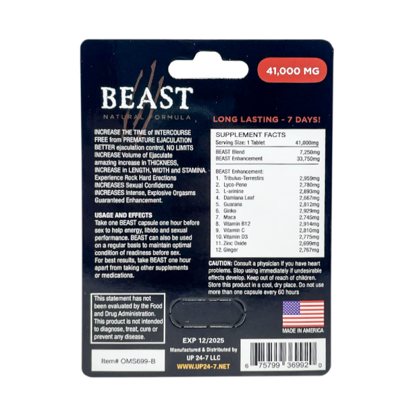 Beast Pill (1 Capsule) on Sale