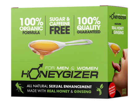 HONEYGIZER Male Sexual Enhancement- Real Honey & Ginseng (24 Spoons) Online now