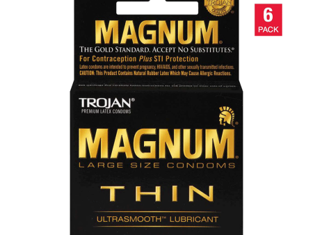 Trojan Magnum Thin Lubricated Latex Condoms (18 ct.) Online Sale