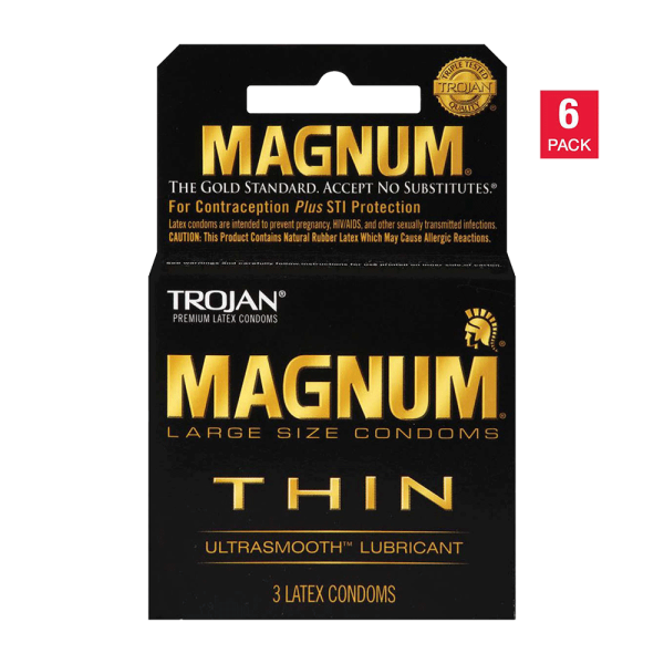 Trojan Magnum Thin Lubricated Latex Condoms (18 ct.) Online Sale